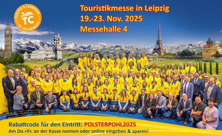 Besuchen Sie uns zur Touristikmesse in Leipzig vom 19.11.-23.11.2025 in der Messehalle 4.