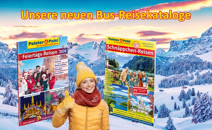 Unsere neuen Bus-Reisekataloge sind da!