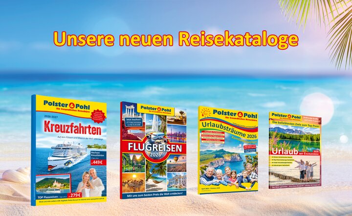 Unsere aktuellen Reisekataloge