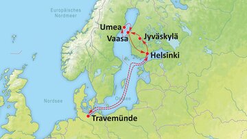 Reiseverlauf in Kurzform: