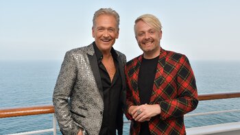 Olaf Berger und Ross Antony sorgten an Bord der Vasco da Gama mit ihren größten Schlagerhits für beste Partystimmung und so manche Überraschung.