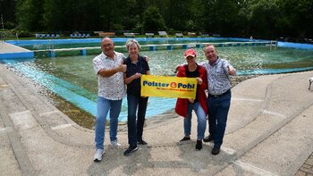 Geld für Vereins-Schwimmbad Meinsdorf.