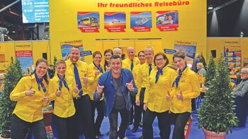In Chemnitz präsentierte Polster & Pohl Reisen zum traditionellen Messekonzert mit anschließender Autogrammstunde den Tiroler Volksmusik- und Schlagerstar Marc Pircher, der für ausgelassene Stimmung sorgte.