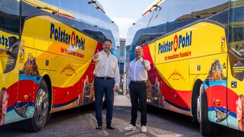 Polster & Pohl hat 2026 erneut seine Flotte mit 20 nagelneuen Bussen verjüngt