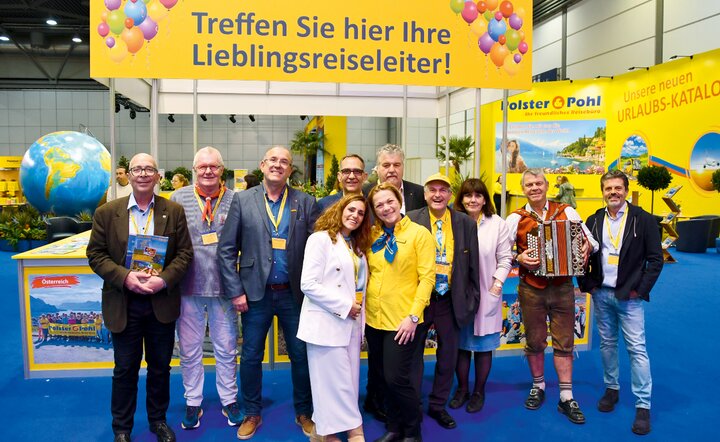 Wiedersehensfreude bei vielen Gästen: Reiseleiter und Hoteliers aus ganz Europa zur Messe nach Leipzig gekommen.