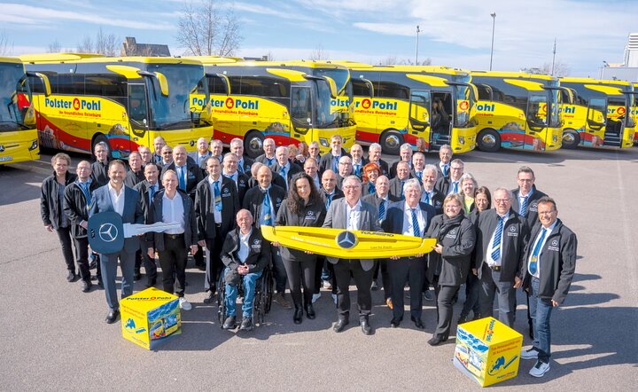 Polster & Pohl hat 2026 erneut seine Flotte mit 20 nagelneuen Bussen verjüngt