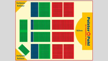 Saalplan der Arena zur Orientierung